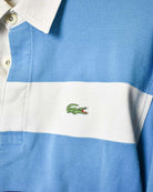 Blue Lacoste Striped Rugby Shirt - Medium