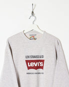 Stone Levi Strauss & Co America's Original Jeans Sweatshirt - Small