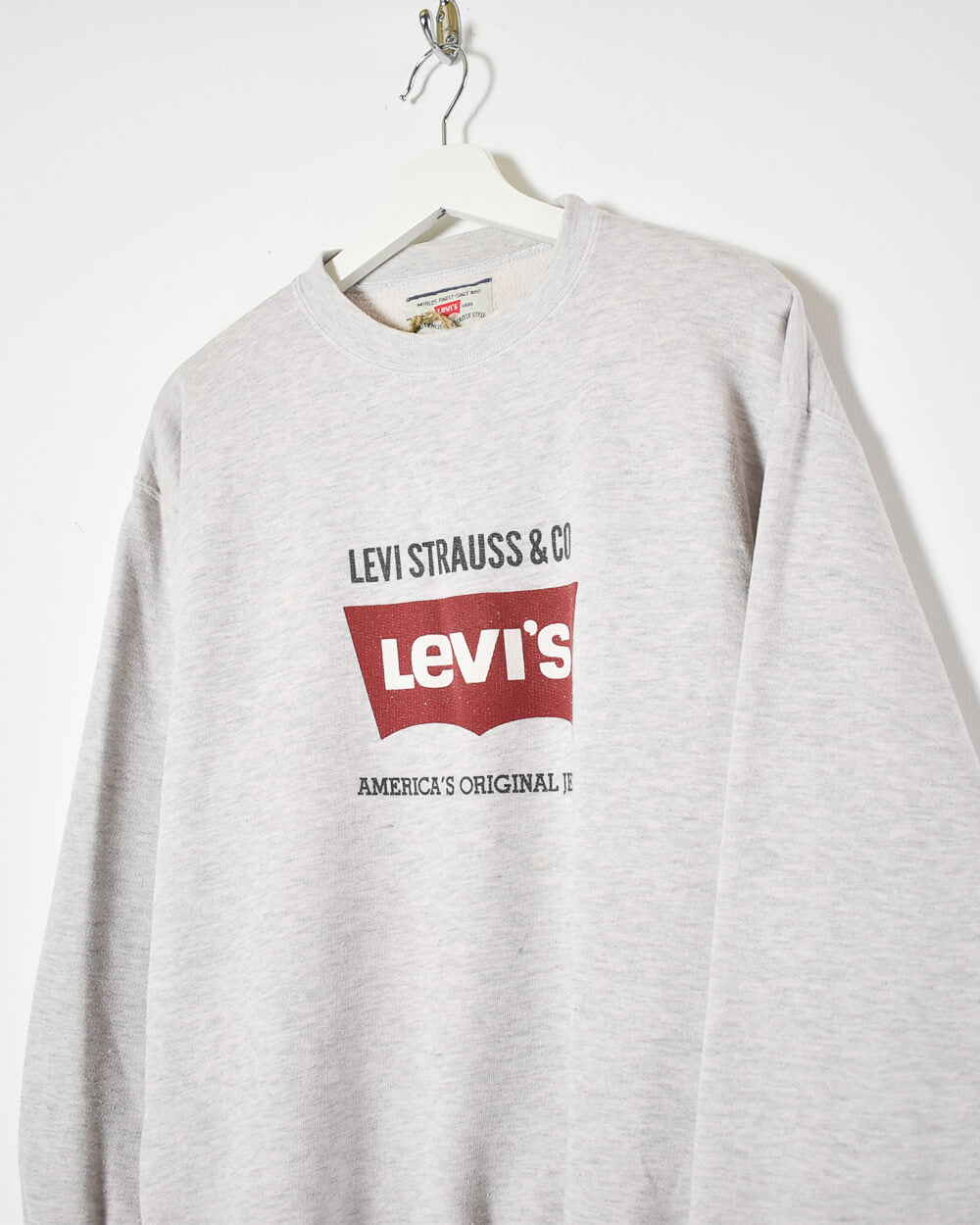 Stone Levi Strauss & Co America's Original Jeans Sweatshirt - Small