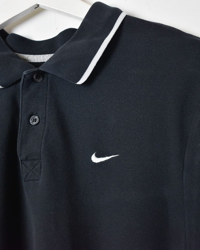 Black Nike Athletic Department Polo Shirt - Medium