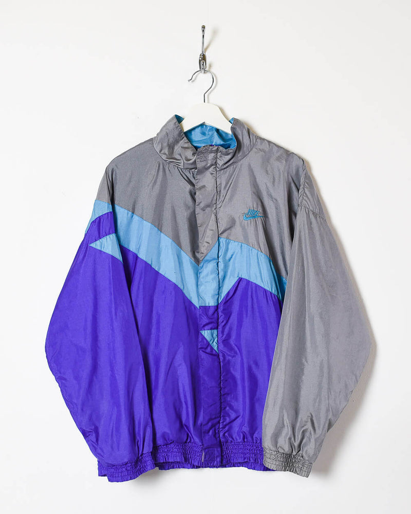 90s Nylon Purple Nike Shell Jacket - Domno