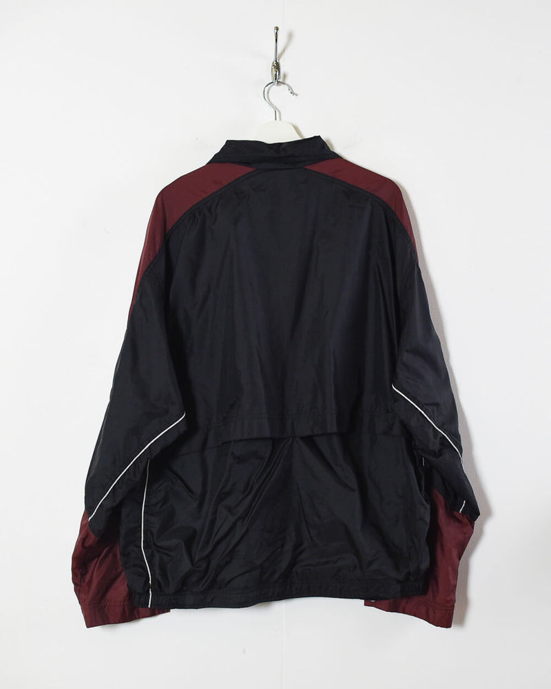 Vintage 90s Polyester Black Nike Orioles MLB Pullover Jacket - X
