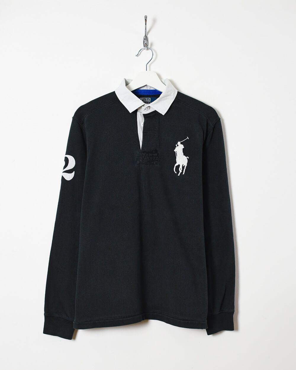 Black Ralph Lauren Rugby Shirt -  Medium