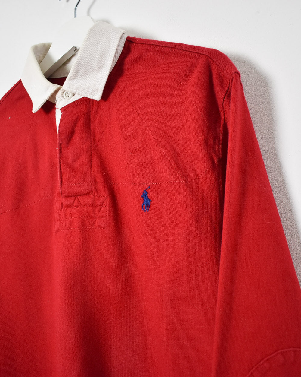 Red Ralph Lauren Rugby Shirt -  Medium