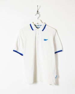 Vintage 00s Cotton Plain White Reebok Polo Shirt - Small– Domno