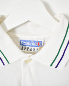 White Reebok Polo Shirt - Medium