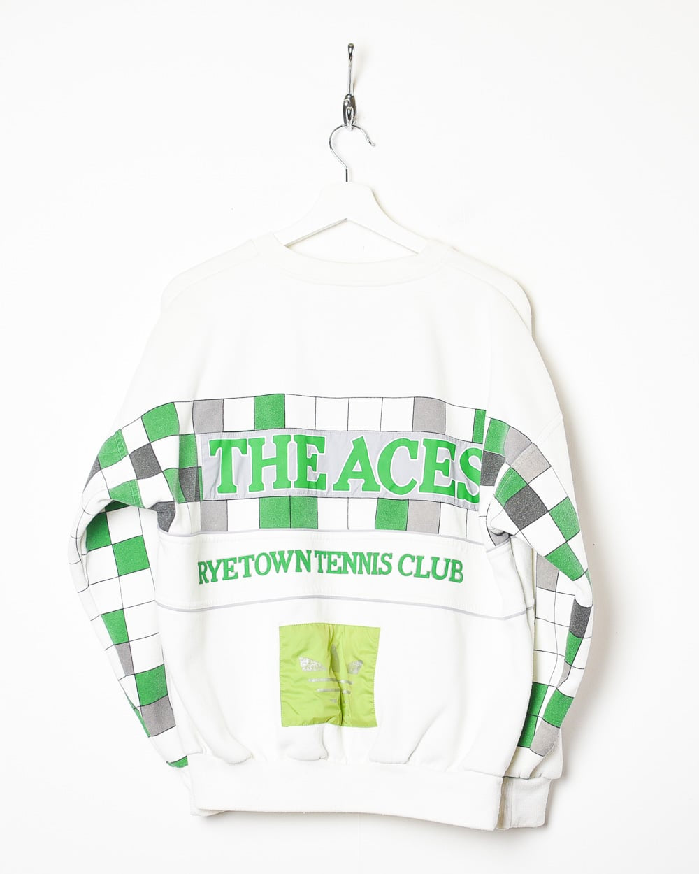White Adidas 80s Ryetown Tennis Club The Aces Sweatshirt - Small