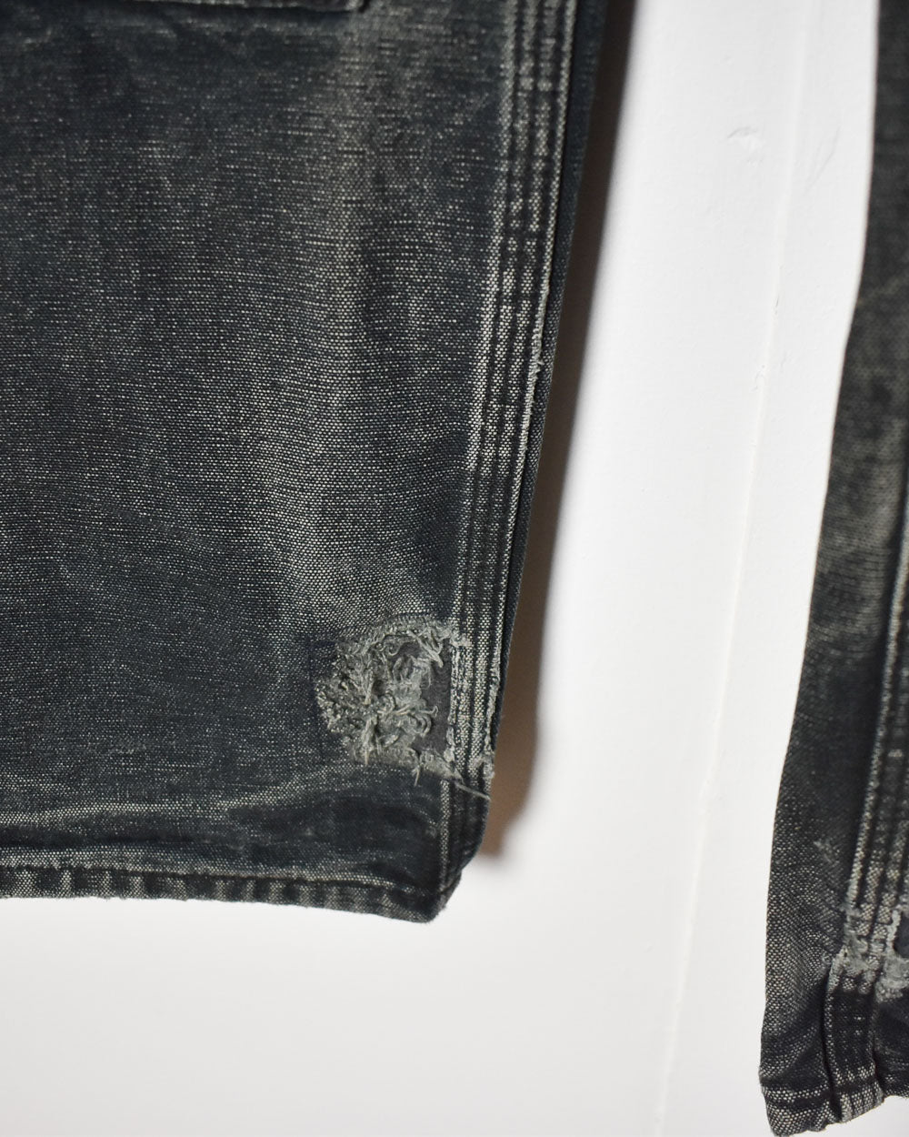 Vintage 90s Black Carhartt Distressed Double Knee Carpenter Jeans - W34 L32  – Domno Vintage