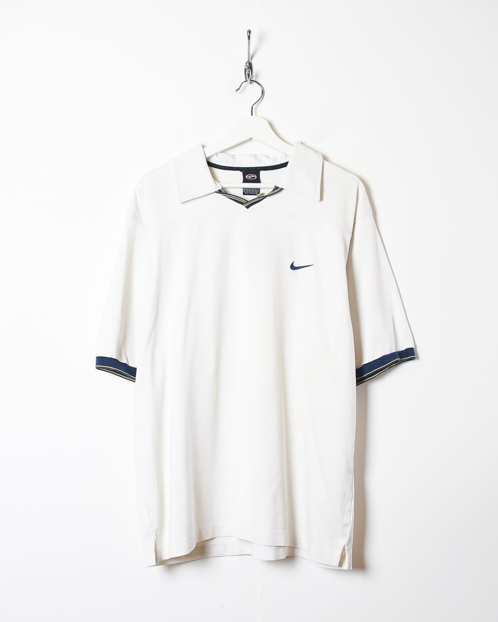 White Nike Tiger Woods Ying Yang Collared T-Shirt - X-Large