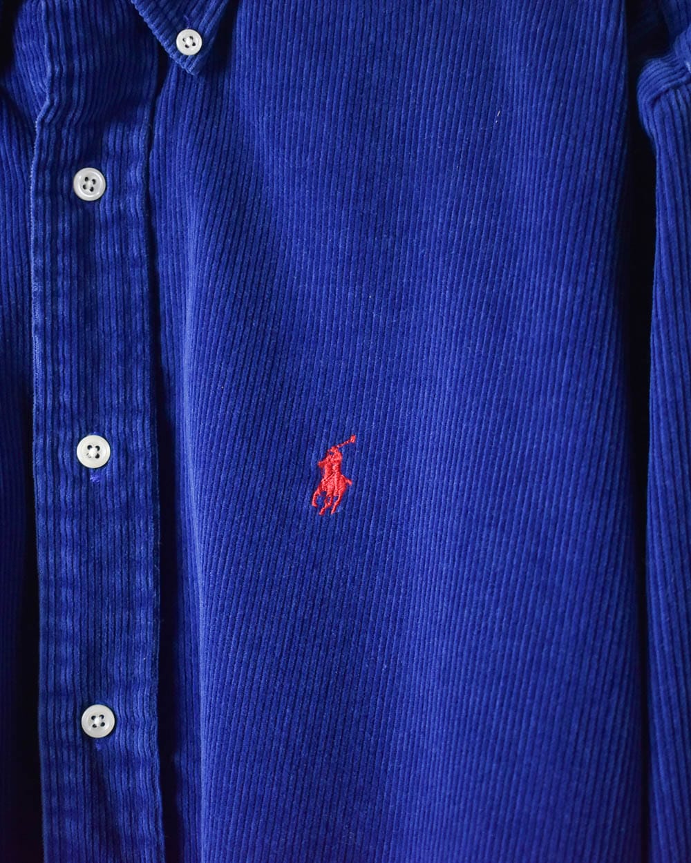 Blue Polo Ralph Lauren Corduroy Shirt - Medium