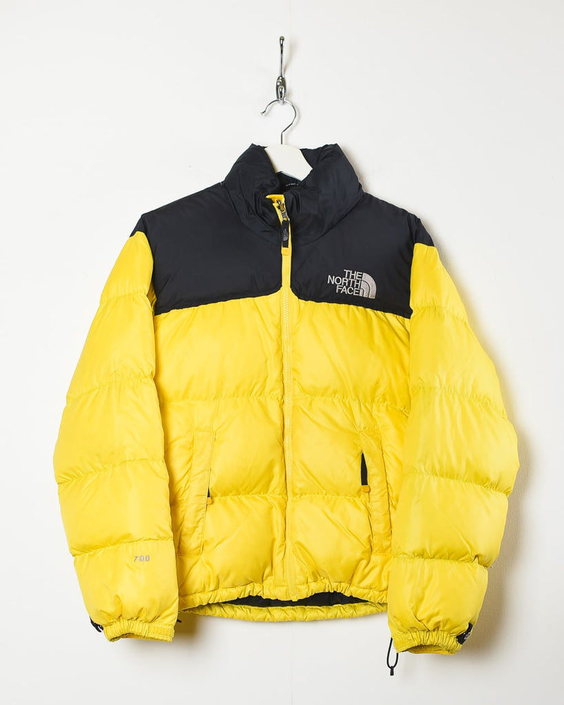 Vintage 90s Yellow The North Face Nuptse 700 Down Puffer Jacket