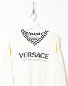Neutral Versace Jeans Couture V-Neck Sweatshirt - Small