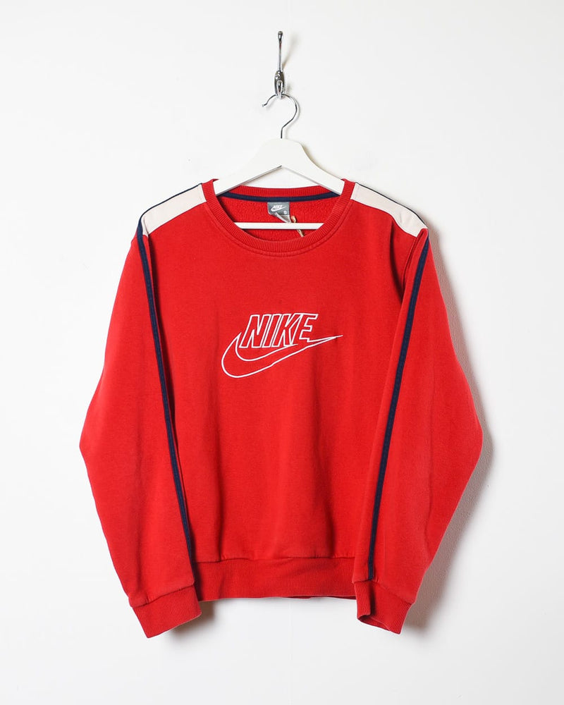 Gang Verloren Cyberruimte Vintage 00s Red Nike Sweatshirt - Small Cotton– Domno Vintage