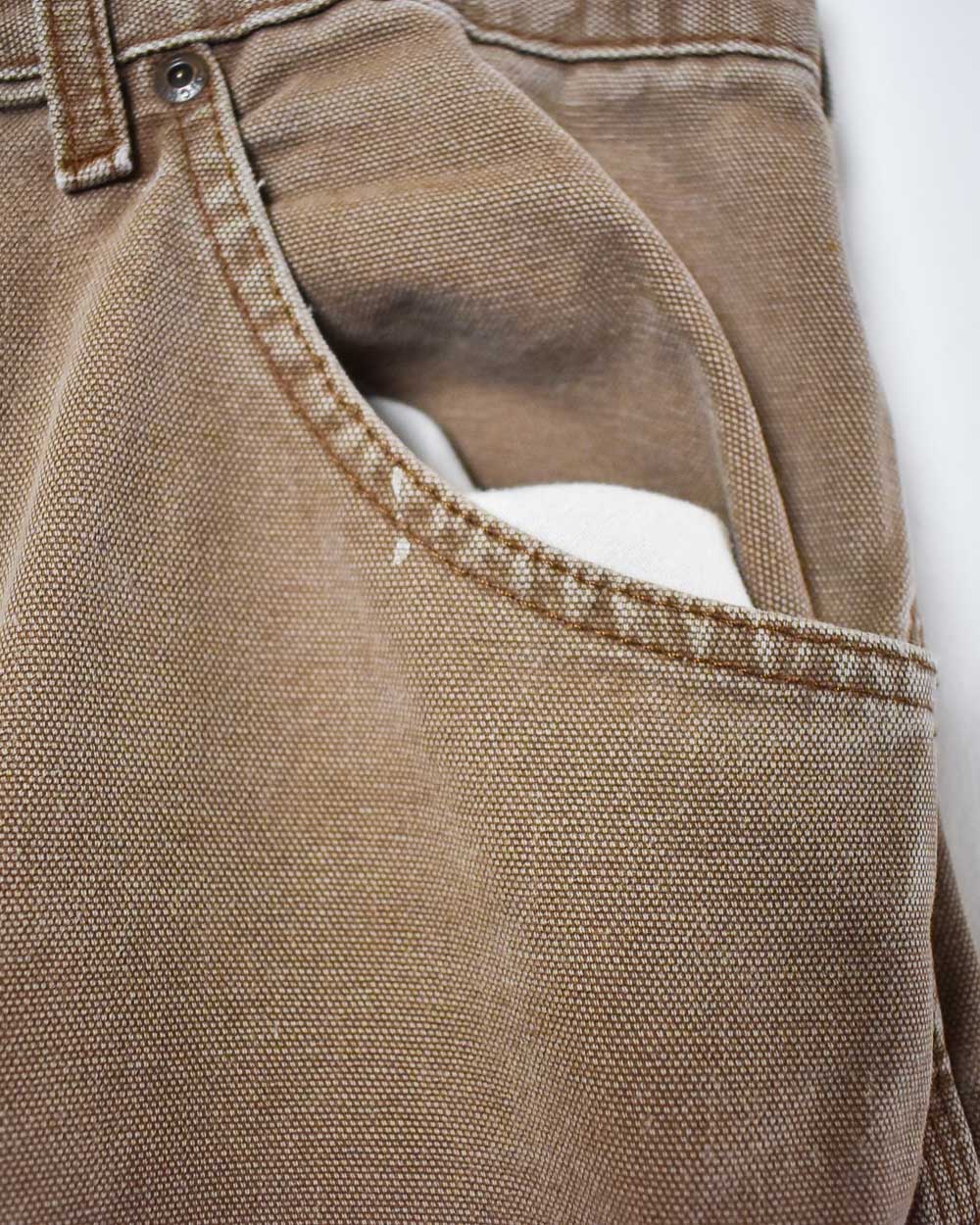 Brown Dickies Double Knee Carpenter Jeans - W36
