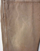 Brown Dickies Double Knee Carpenter Jeans - W36