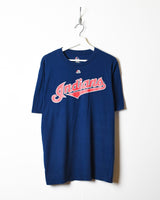 Vintage 00s Navy Majestic Cleveland Indians T-Shirt - X-Large Cotton– Domno  Vintage