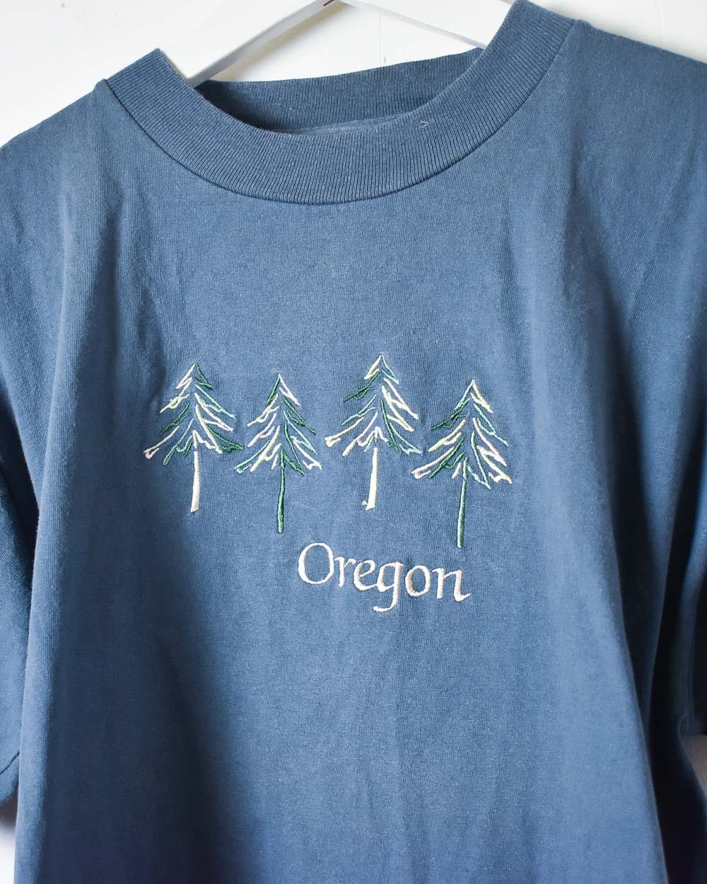 Navy Oregon Single Stitch T-Shirt - Medium