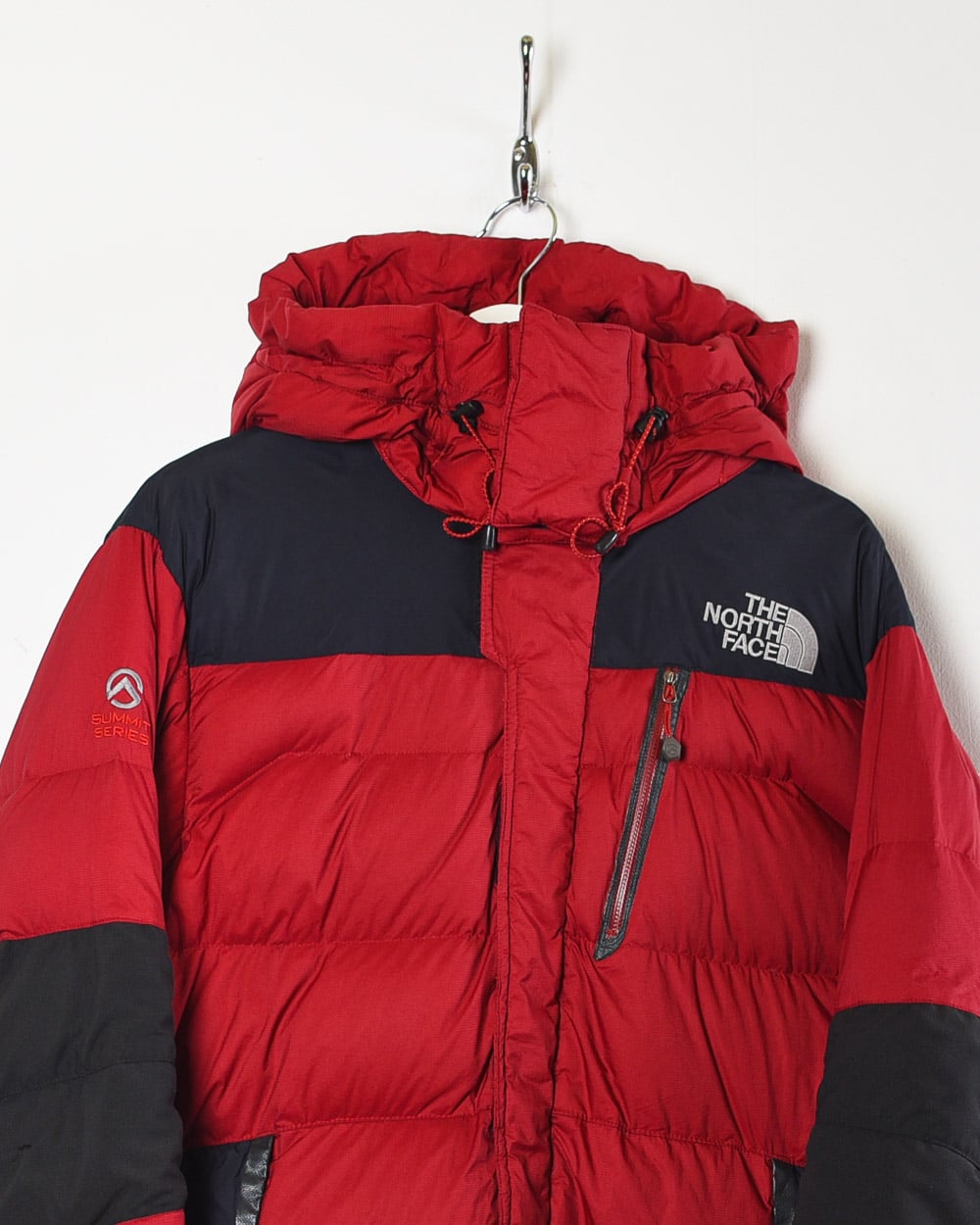 Red The North Face Summit Series HyVent 800 Down Puffer Jacket - Large