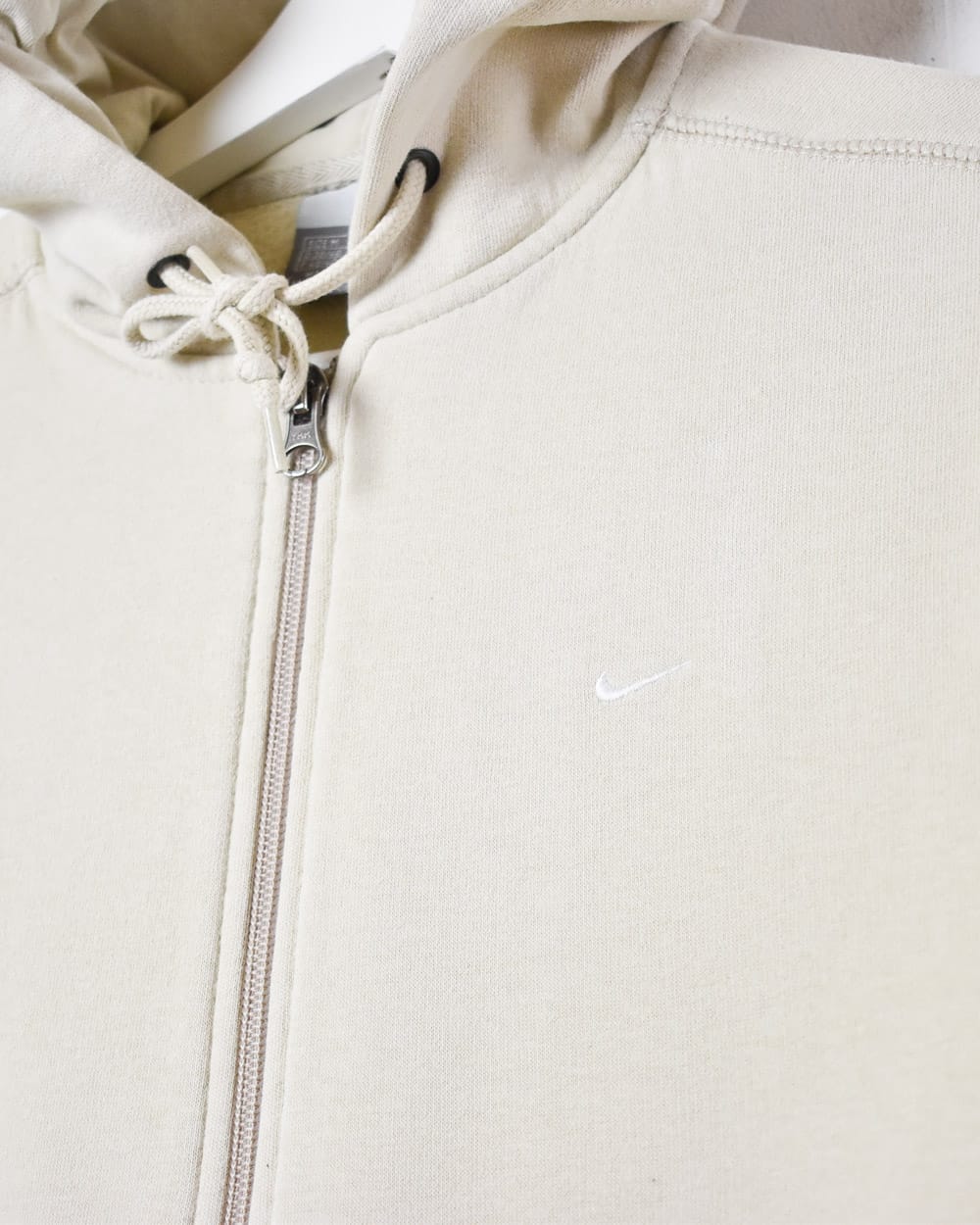 Neutral Nike Zip-Through Hoodie - Small Woman's