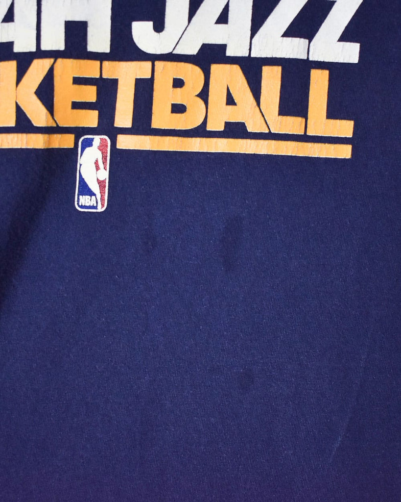 Vintage 00s Navy Adidas NBA Utah Jazz T-Shirt - X-Large Cotton– Domno  Vintage