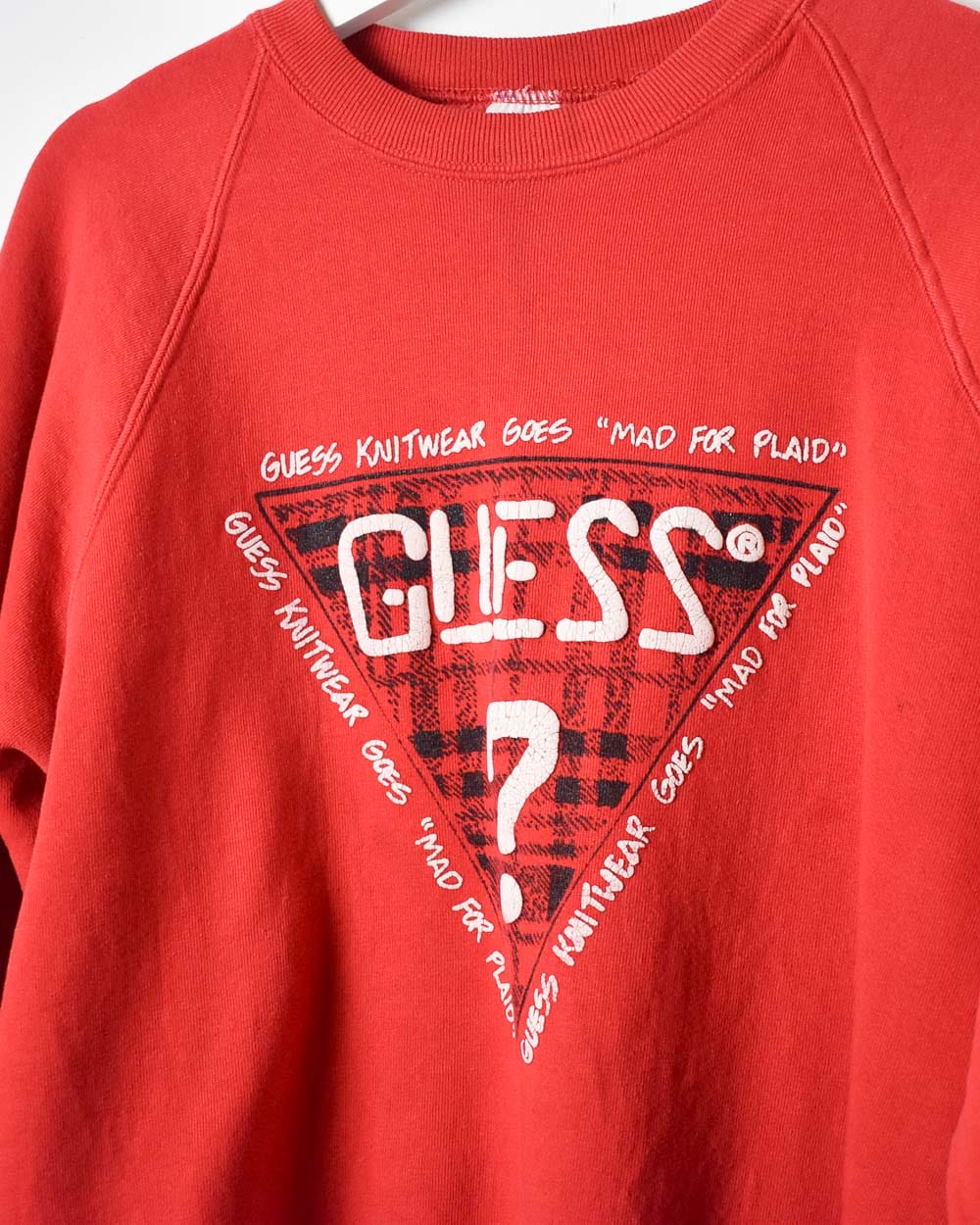 Red Guess Sweatshirt - Small