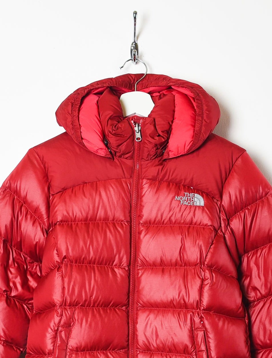 Red The North Face Hooded 700 Down Puffer Jacket - Small Women's