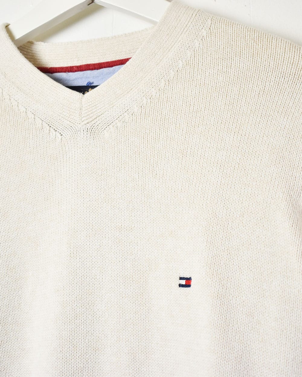 Neutral Tommy Hilfiger Knitted Sweatshirt - Small