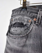 Grey Levi's USA 501 Double Knee Jeans - W32 L32
