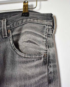 Grey Levi's USA 501 Double Knee Jeans - W32 L32