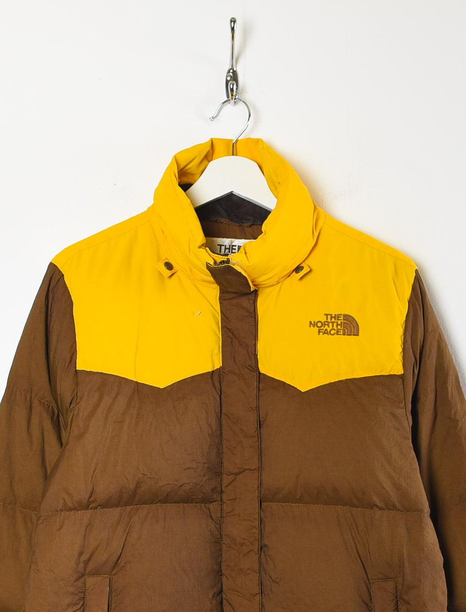 Brown The North Face HyVent 800 Down Puffer Jacket - Small