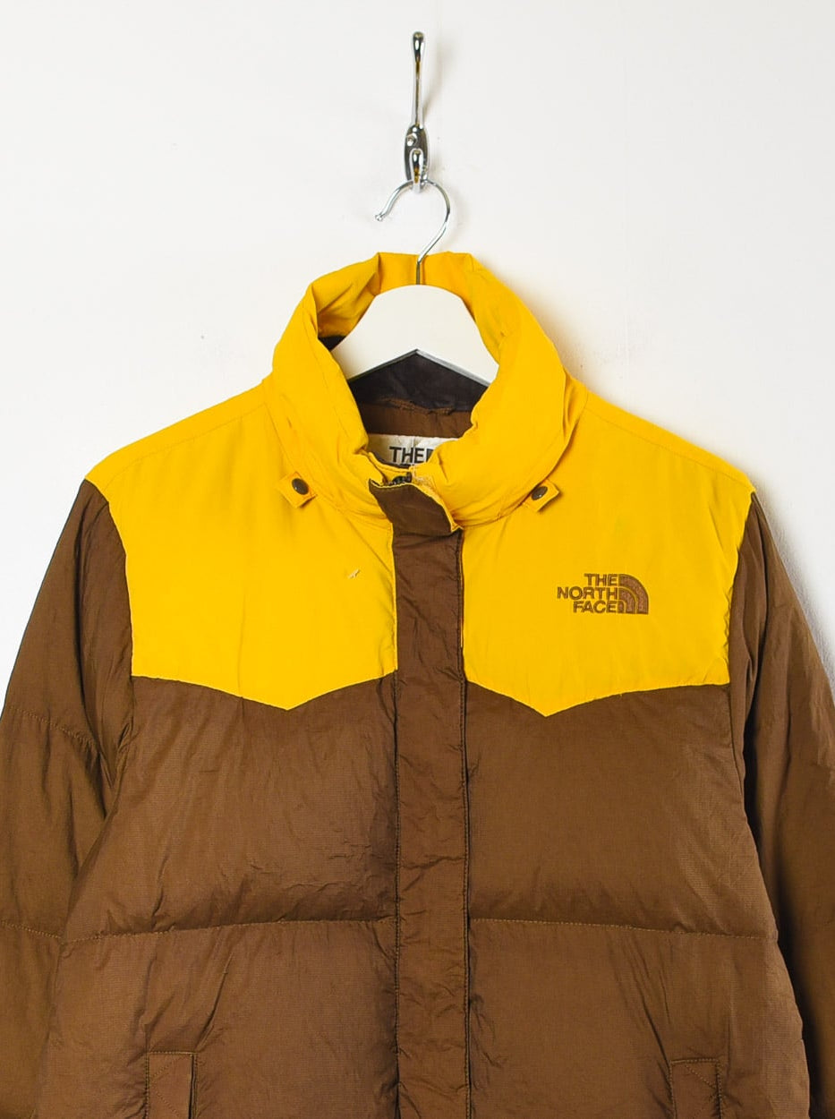 Brown The North Face HyVent 800 Down Puffer Jacket - Small