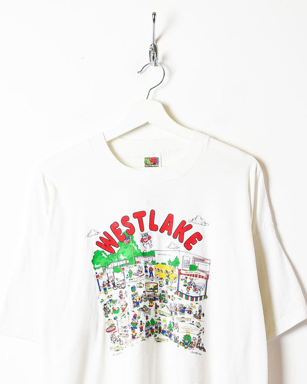 White Westlake Single Stitch T-Shirt - XX-Large