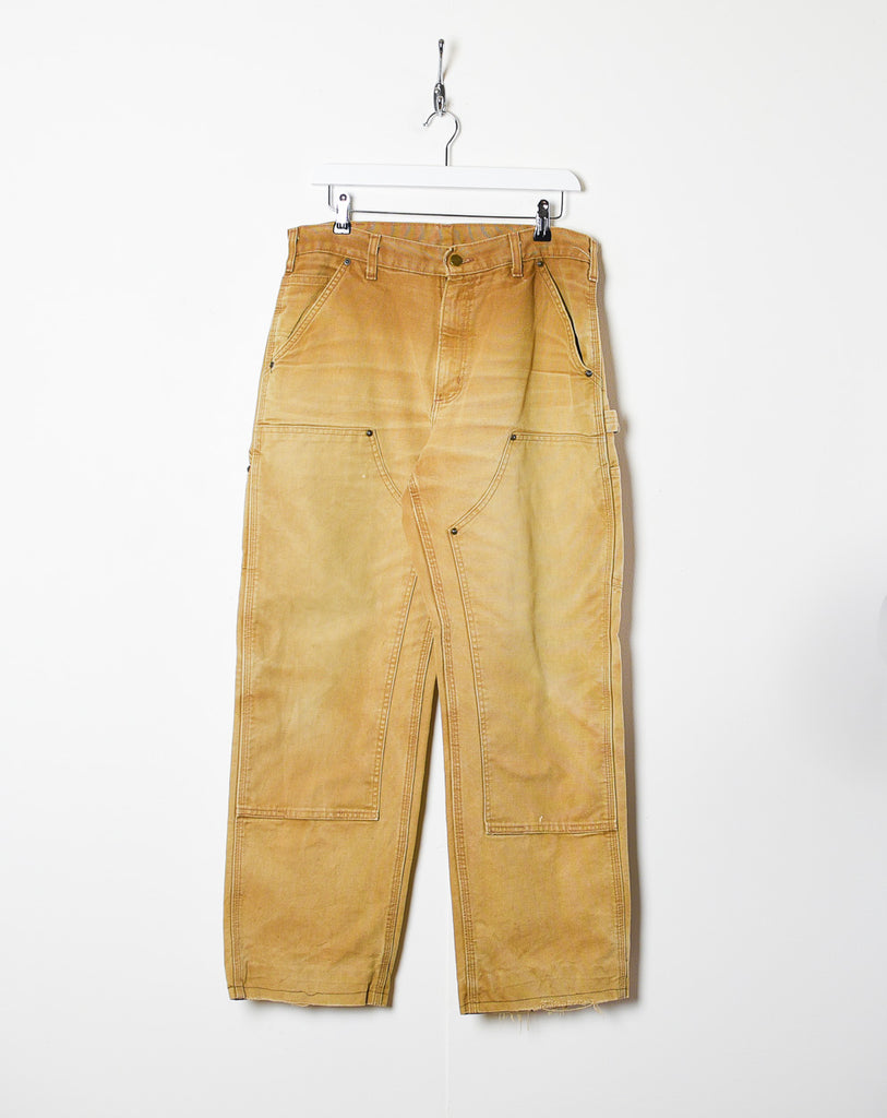 Vintage 90s Neutral Carhartt Double Knee Carpenter Jeans - W32 L32