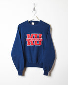 Navy Kansas University Sweatshirt - X-Small