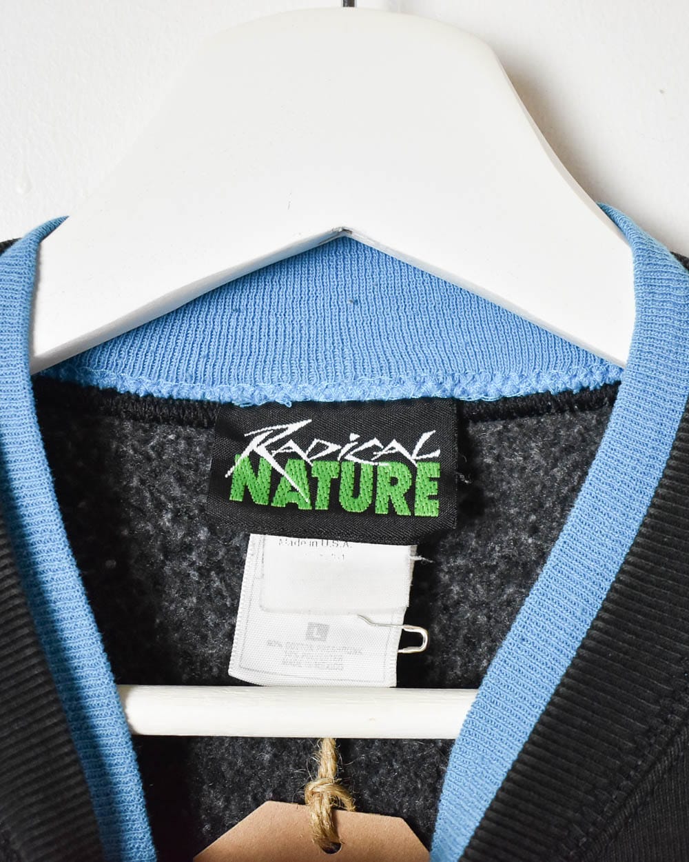 Black Radical Nature Panther Double Neck Sweatshirt - Small