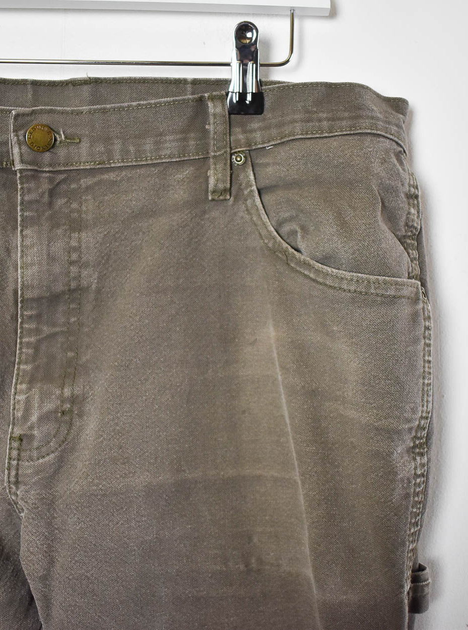 Brown Dickies Distressed Carpenter Jeans - W36 L32