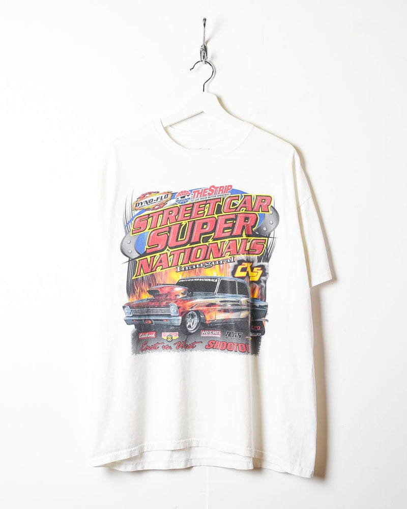 Vintage 00s White The Strip Las Vegas Motor Speedway Street Carhartt Super  Nationals Racing T-Shirt - X-Large Cotton– Domno Vintage