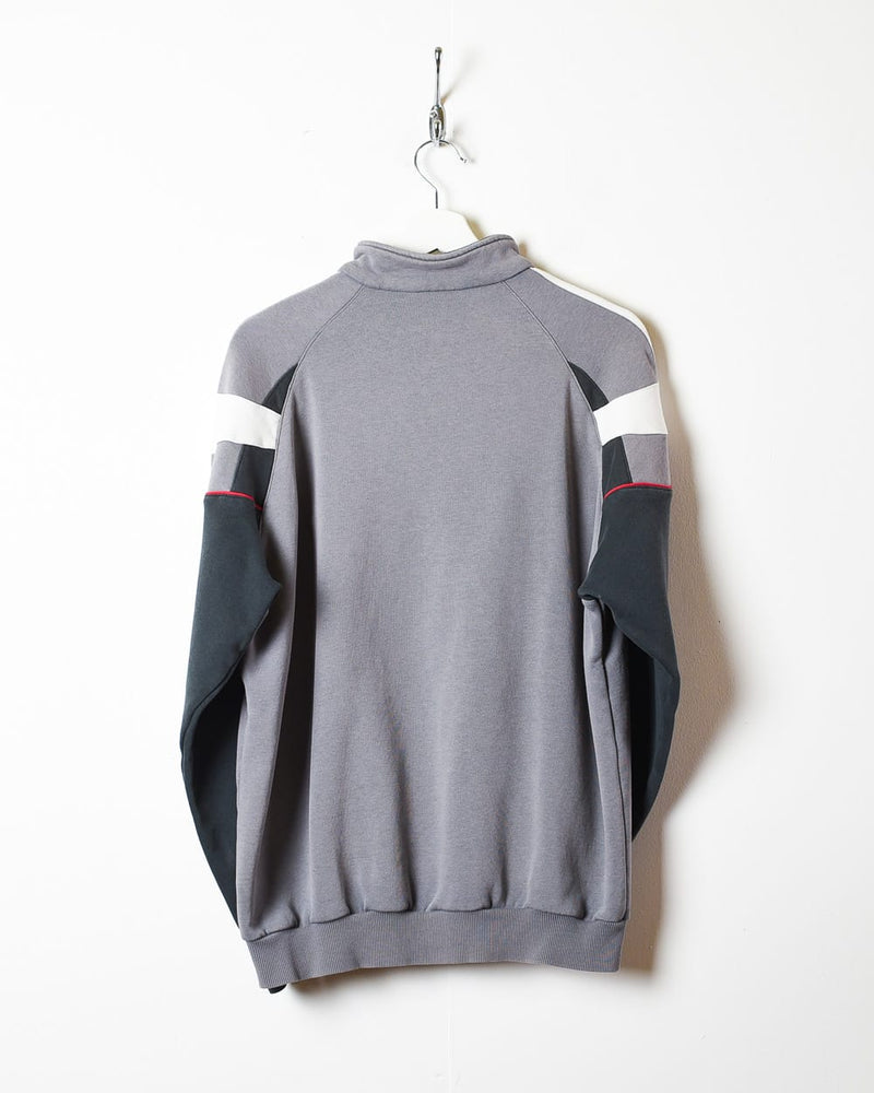 Grey Adidas 1/4 Zip Sweatshirt - Medium