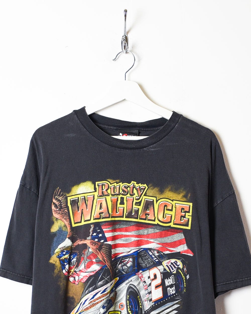 Black Chase Authentics Nascar Rusty Wallace Taking Flight T-Shirt - XX-Large