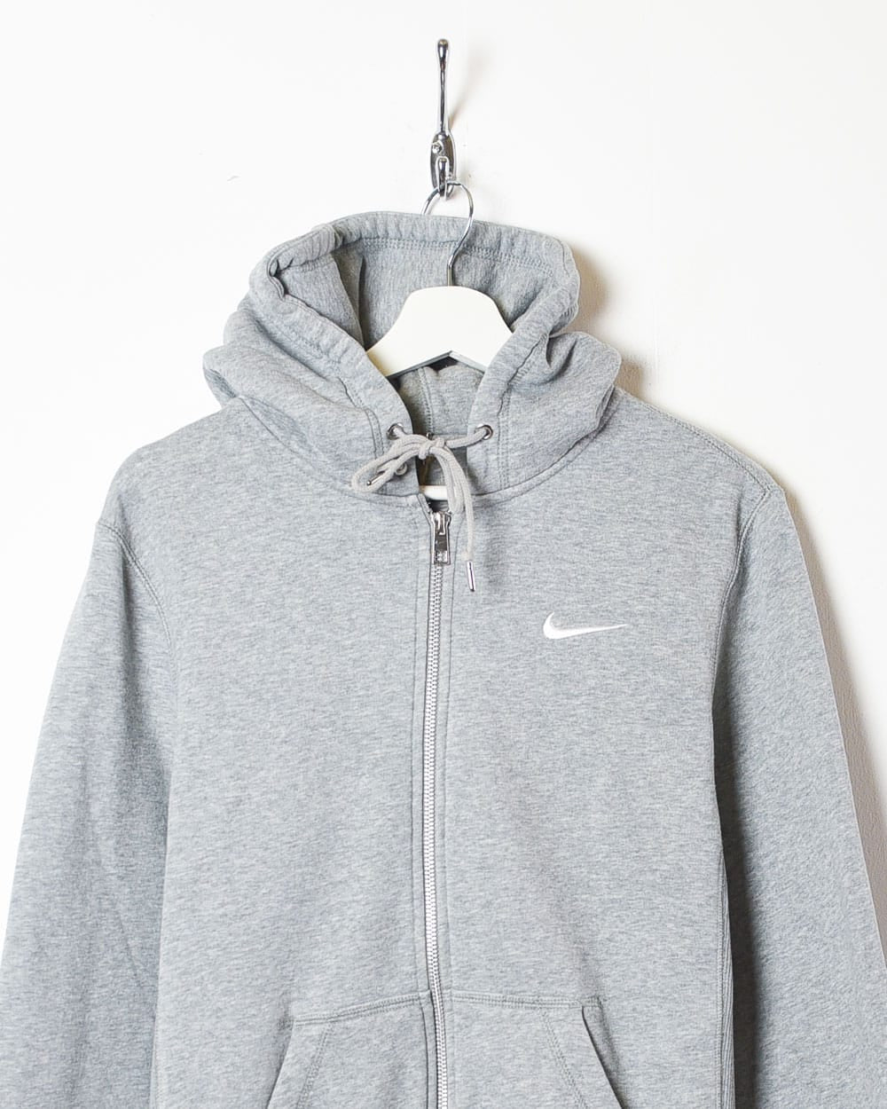 Stone Nike Zip-Through Hoodie - Small