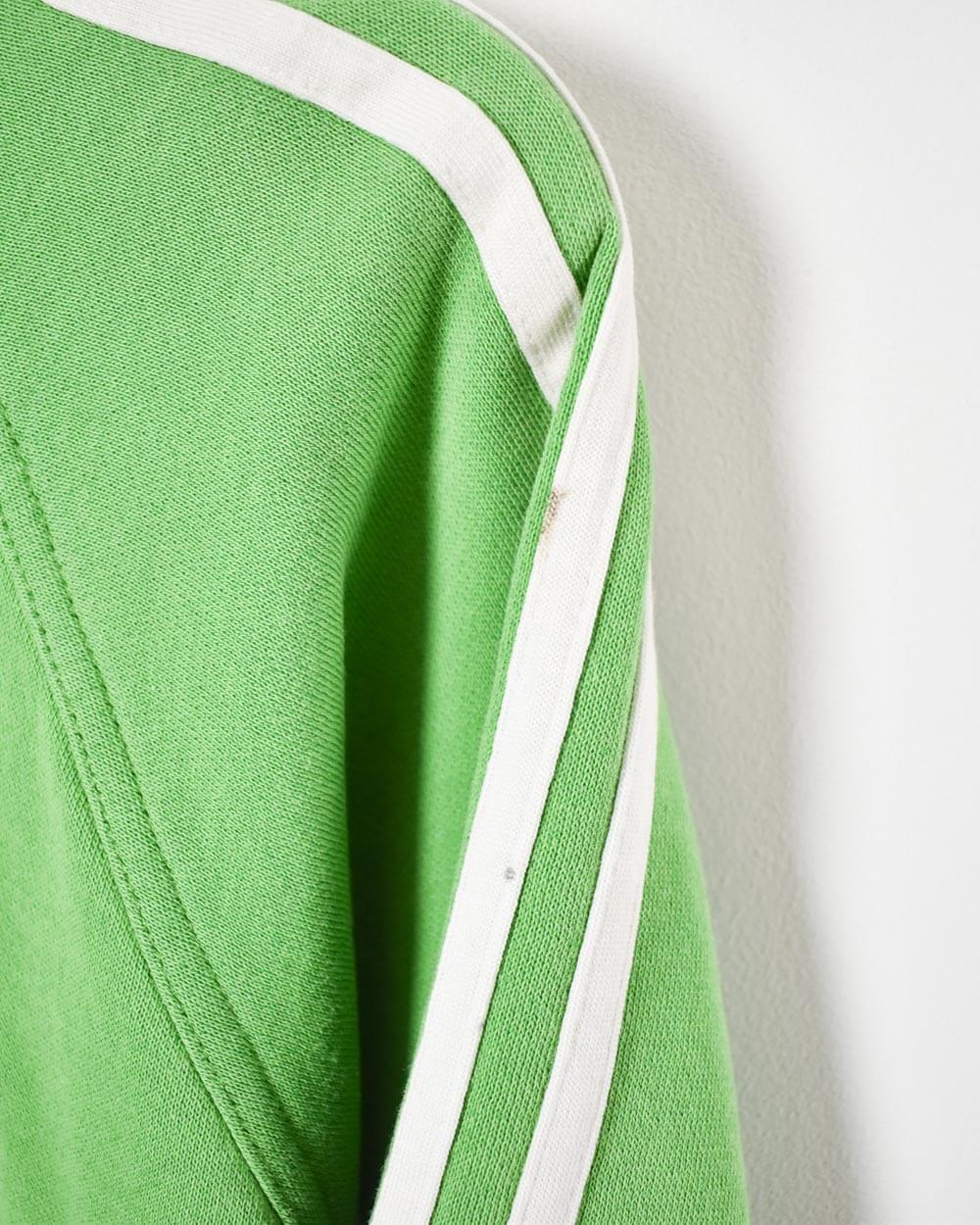 Green Adidas 1/4 Zip Hoodie - Medium