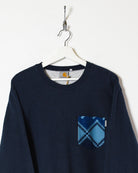 Navy Carhartt Pocket Sweatshirt - Medium