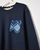 Navy Carhartt Pocket Sweatshirt - Medium