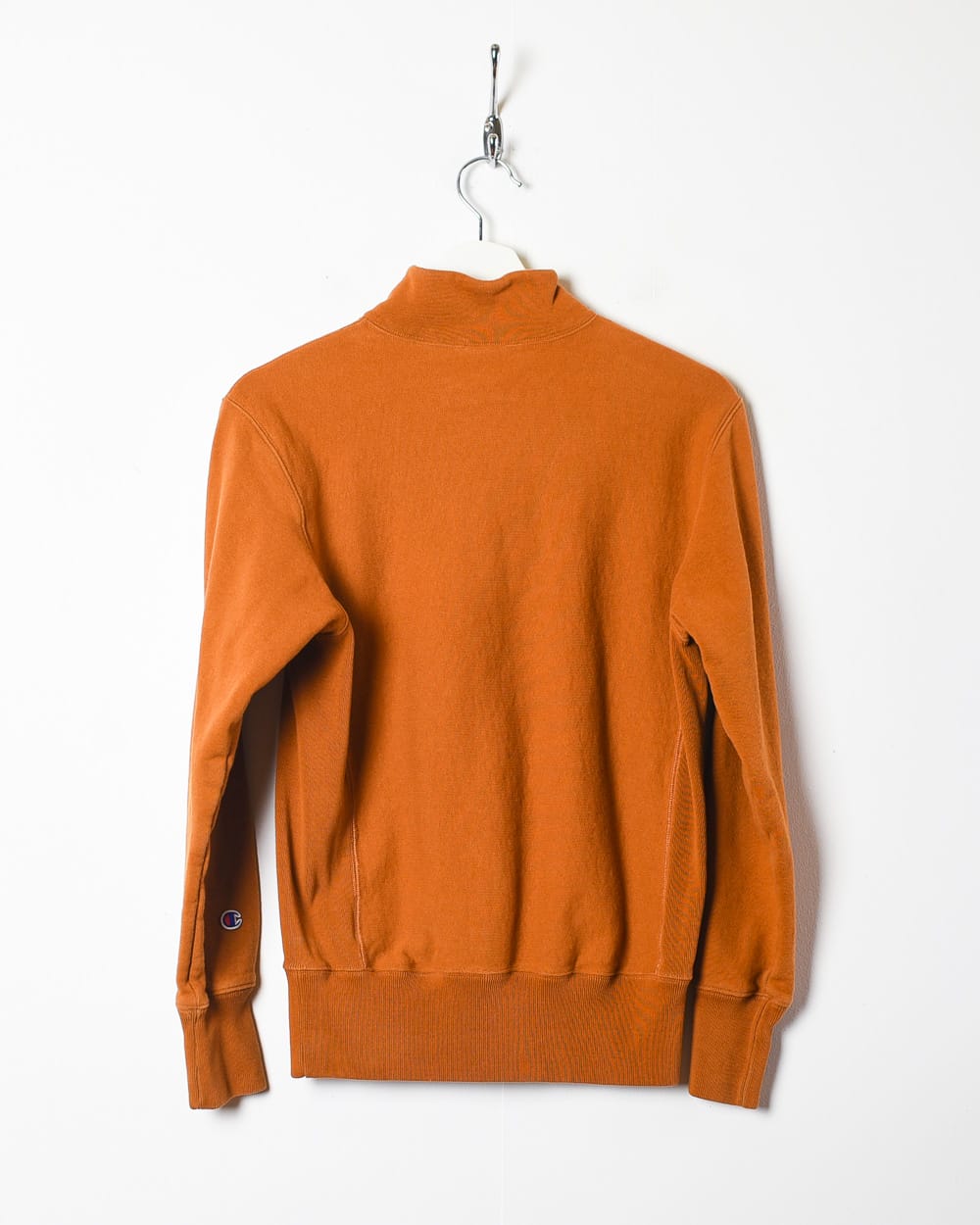 Orange Champion Reverse Weave 1/4 Zip Sweatshirt - X-Small