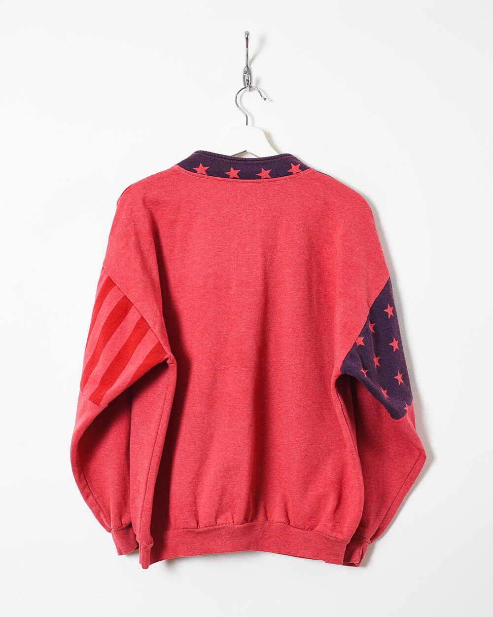 Red Esy Sport Wear USA 1/4 Zip Sweatshirt - Medium