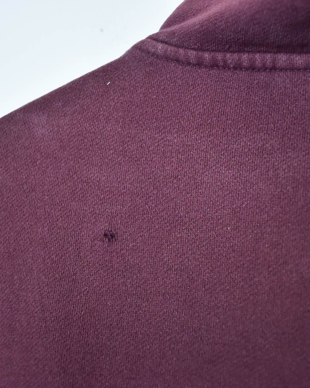 Maroon Fila 1/4 Zip Sweatshirt - Small