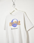 White Hard Rock Café Banff T-Shirt - Large