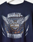 Navy Harley Davidson Milwaukee USA T-Shirt - Medium