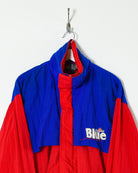 Blue Labatt Blue Windbreaker Jacket - Large