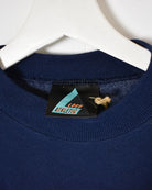 Navy Logo Athletic Notre Dame University Fightin' Irish Sweatshirt - X-Large